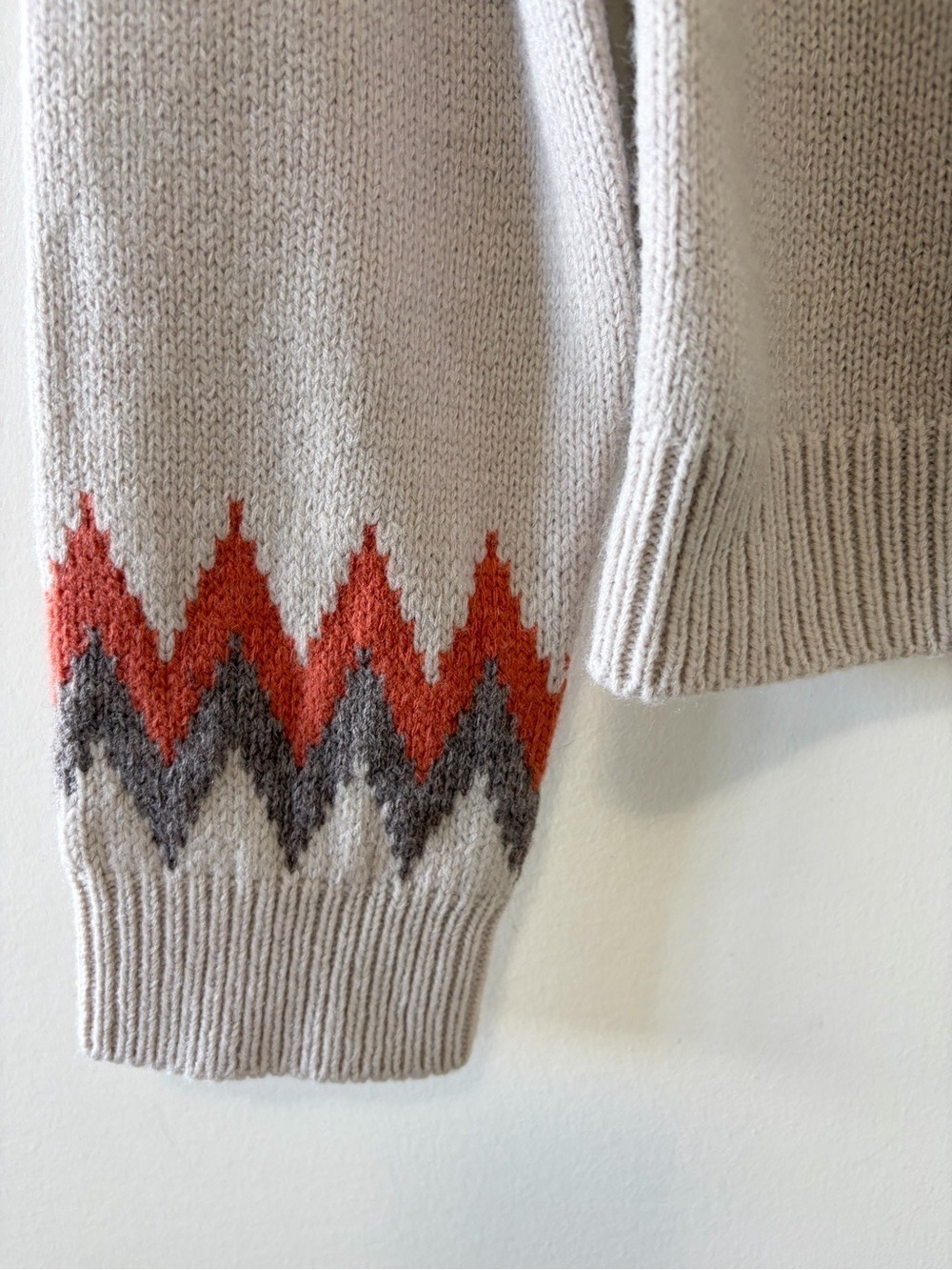 Yerse Nordic Fair Isle Wool Blend Knit Cardigan Size M - Picture 5 of 10